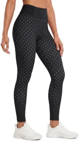 aoysky womens high waisted leggings ruched workout printed yoga pants black